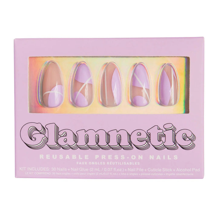 Glamnetic Purple Power - Medium Almond