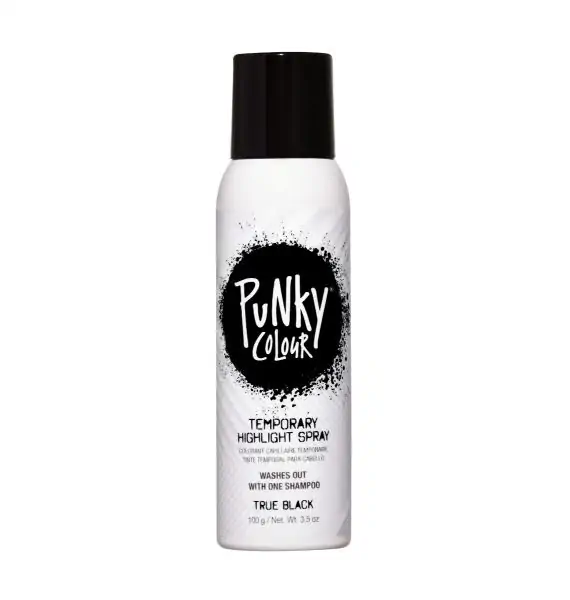 Punky Colour Temporary Hair Color Spray - TRUE BLACK