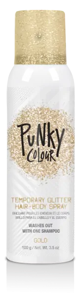 Punky Colour Temporary Hair Color Spray - GOLD GLITTER