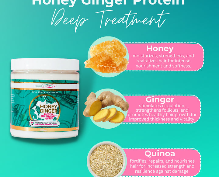 KurleeBelle Honey Ginger Protein Deep Treatment