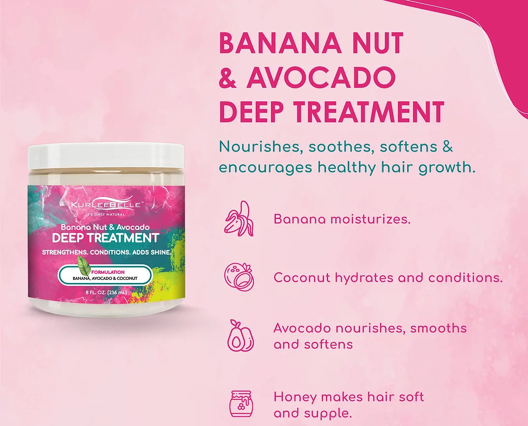 KurleeBelle Banana Nut & Avocado Deep Treatment