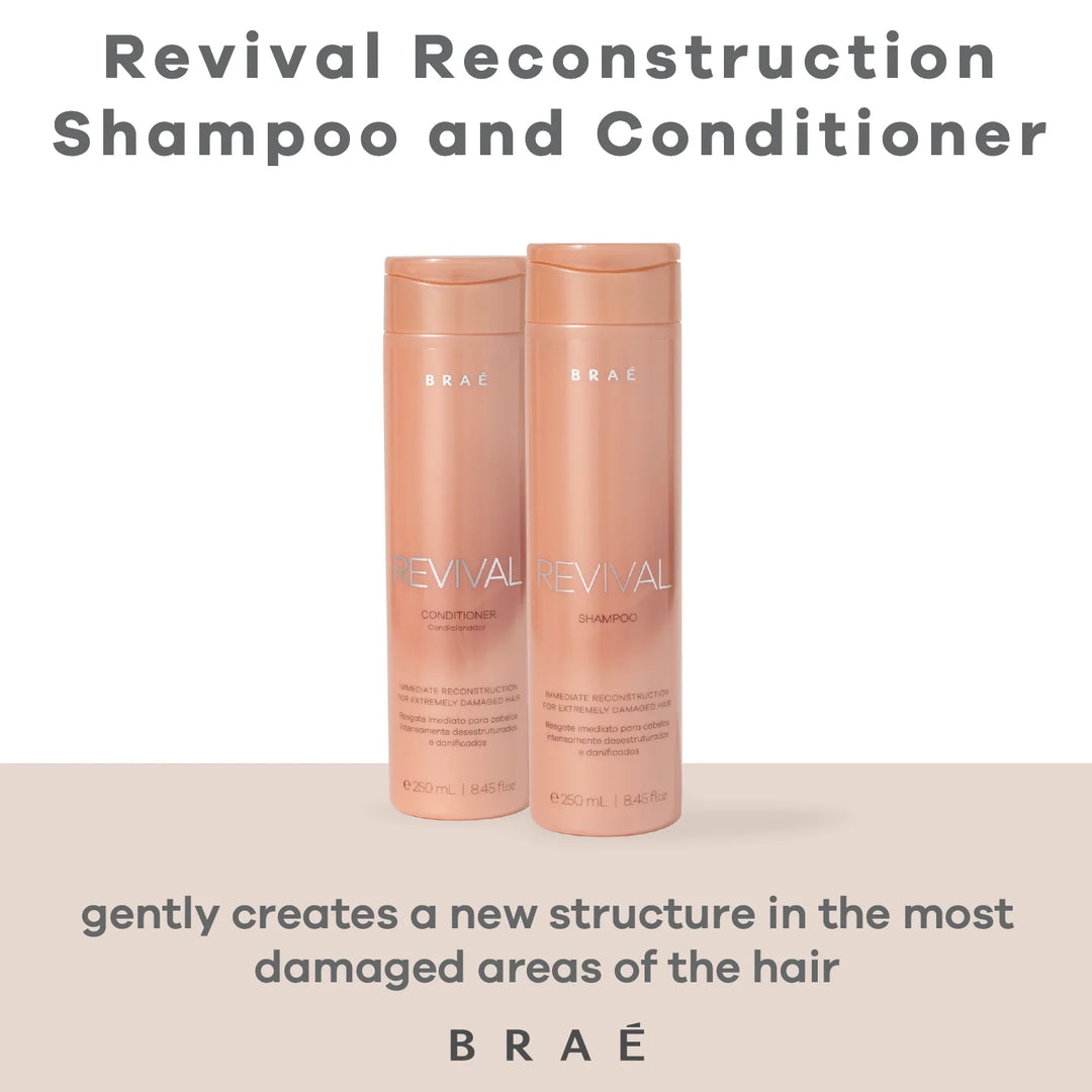 Braé Hair Repair Shampoo and Conditioner - Revival Set 8.45 fl. oz