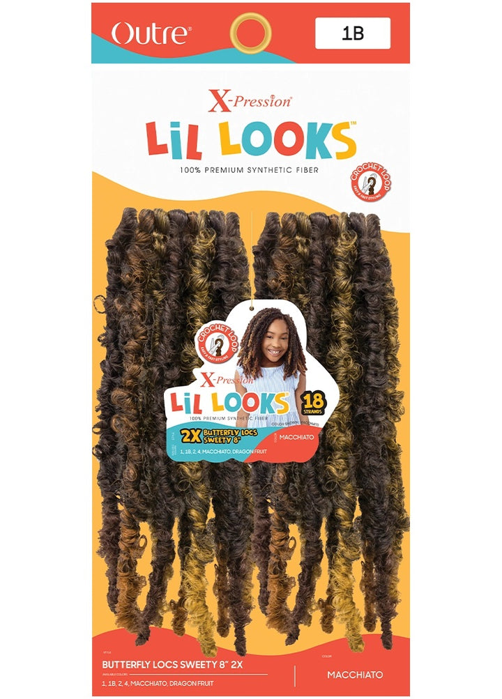 Outre X-pression Lil Looks Butterfly locs sweety 8" 2x
