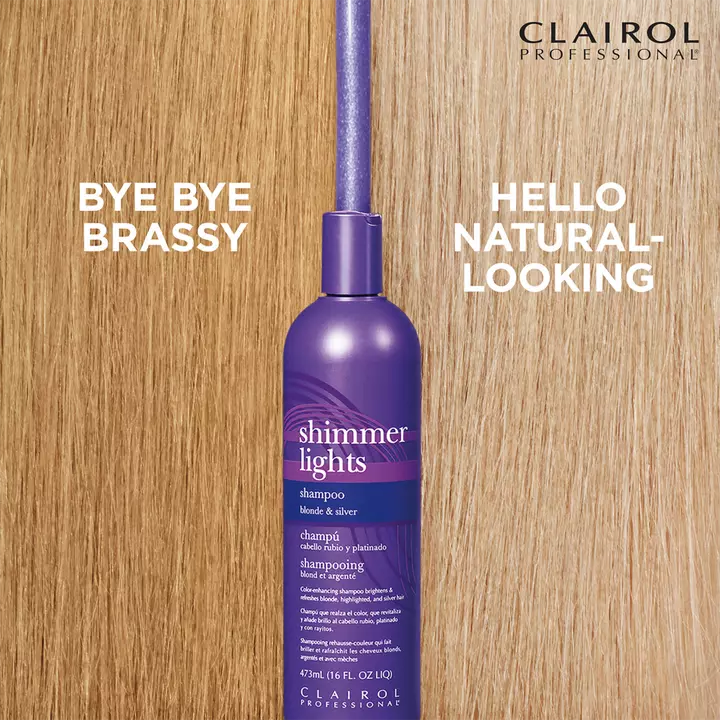 Shimmer Lights Purple Shampoo for Blonde & Silver Hair - 16 OZ