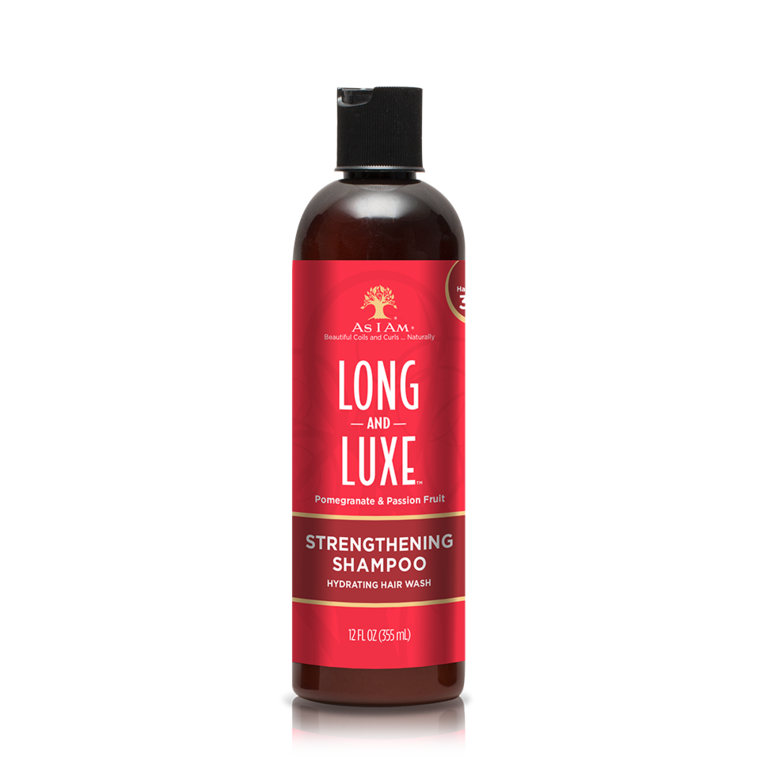 As I Am Long and Luxe Pomegranate and Passion Fruit Strengthening Shampoo
