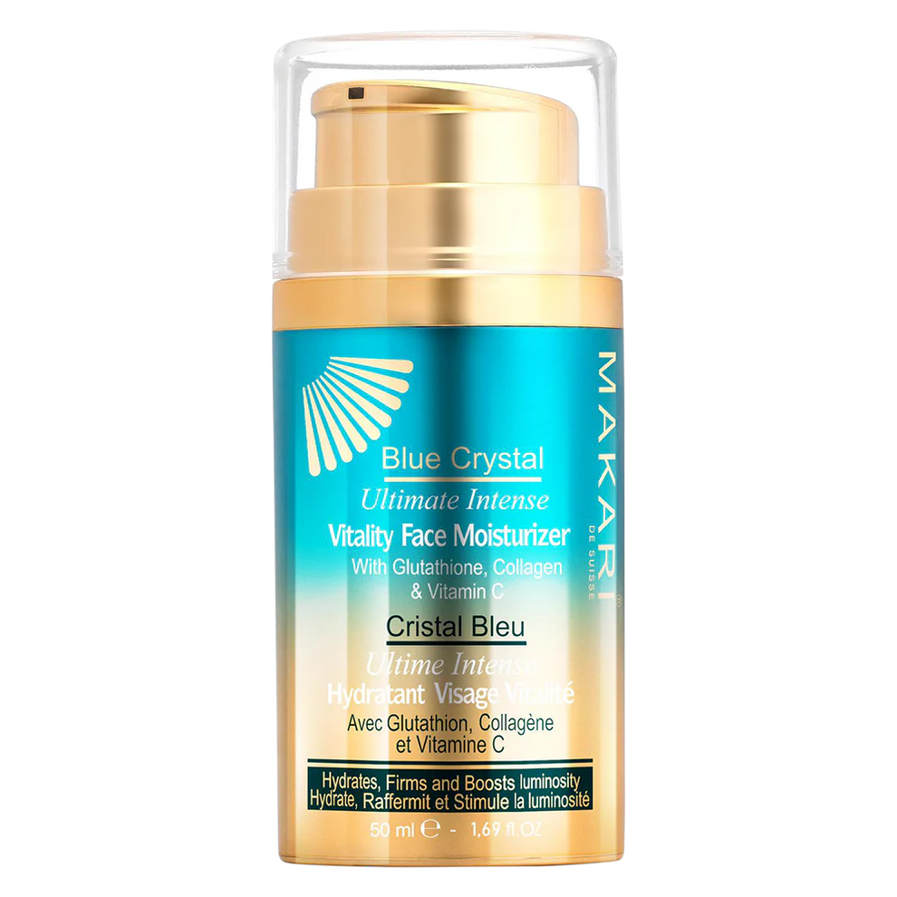 Makari Blue Crystal Vitality Face Moisturizer with Glutathione 1.7 OZ