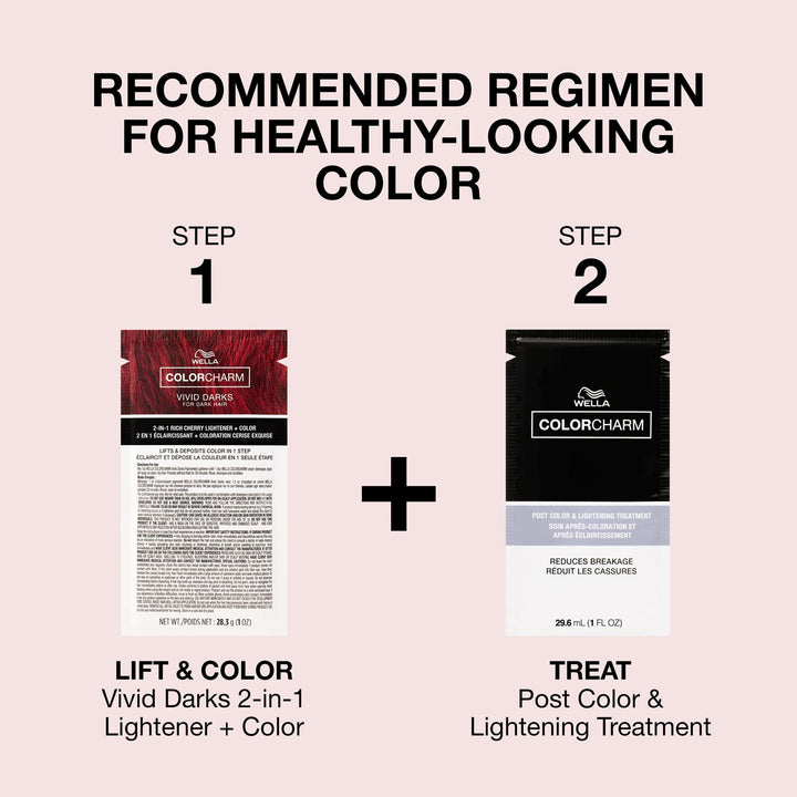 Wella ColorCharm Vivid Darks Permanent Cream Hair Color for Dark Hair