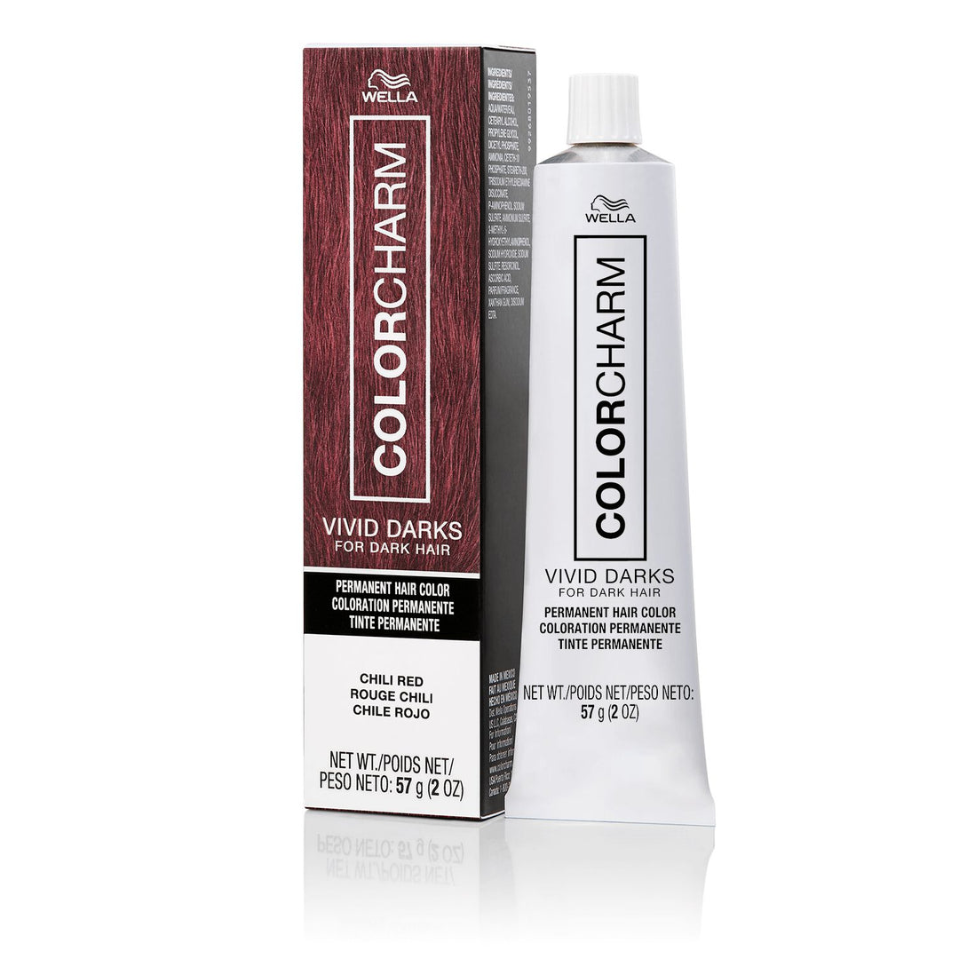 Wella ColorCharm Vivid Darks Permanent Cream Hair Color for Dark Hair