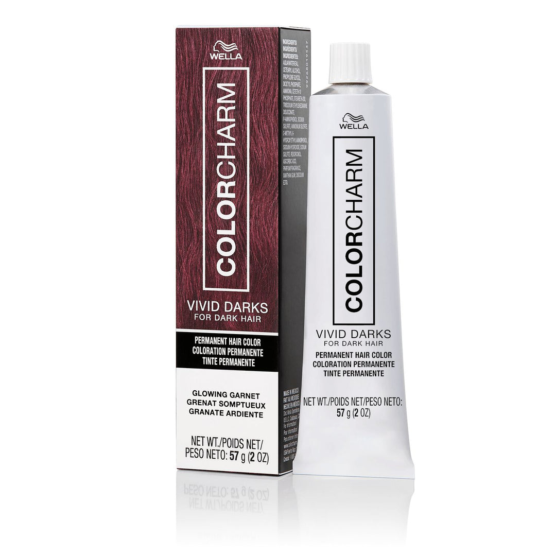 Wella ColorCharm Vivid Darks Permanent Cream Hair Color for Dark Hair