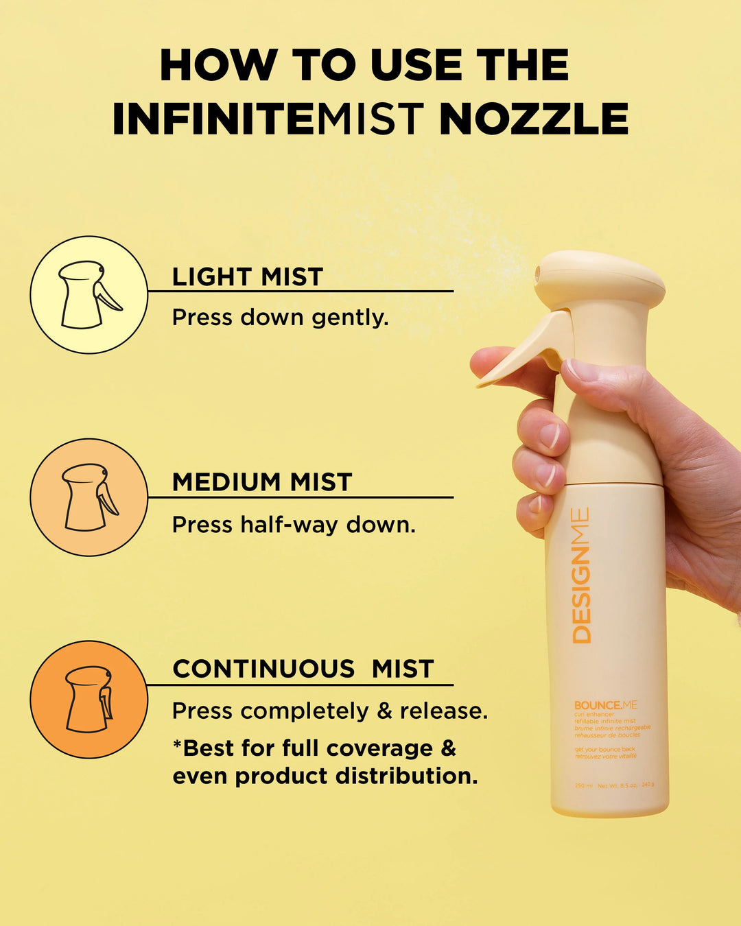 DESIGNME BOUNCE.ME CURL Enhancer Mist 8.5oz