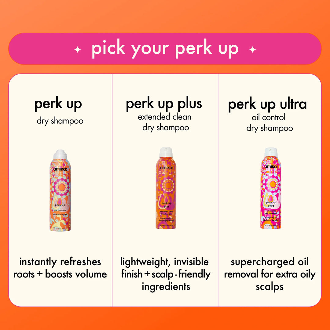 amika perk up plus extended clean dry shampoo