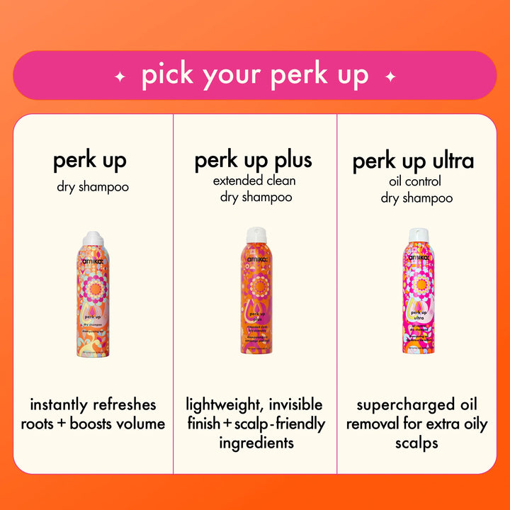 amika perk up plus extended clean dry shampoo