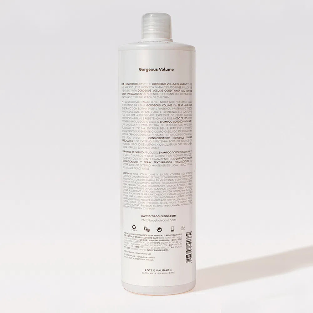 Braé Gorgeous Volume Shampoo 1L