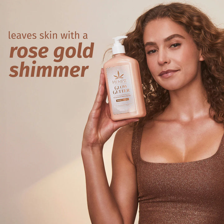 Hempz Glow Getter Shimmer Moisturizing Body Lotion