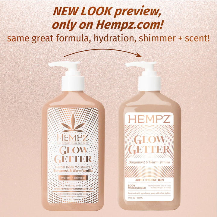 Hempz Glow Getter Shimmer Moisturizing Body Lotion
