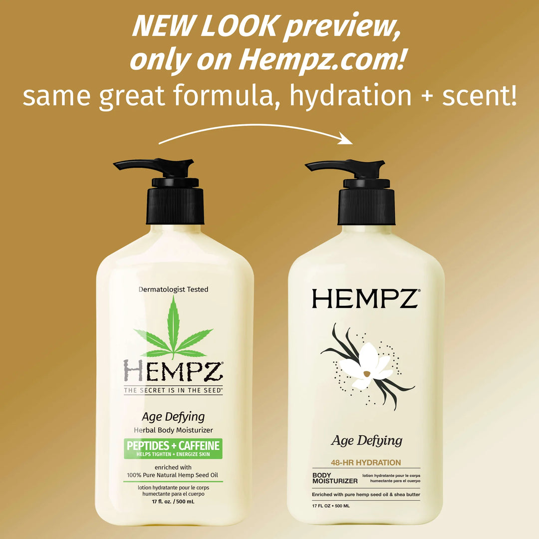 Hempz Age Defying Body Moisturizer with Peptides + Caffeine
