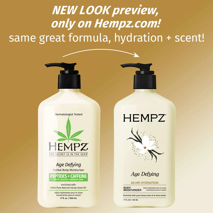 Hempz Age Defying Body Moisturizer with Peptides + Caffeine