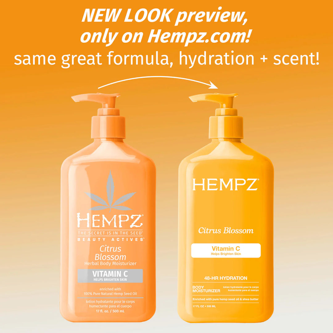 Hempz Beauty Actives Citrus Blossom Body Moisturizer with Brightening Vitamin C