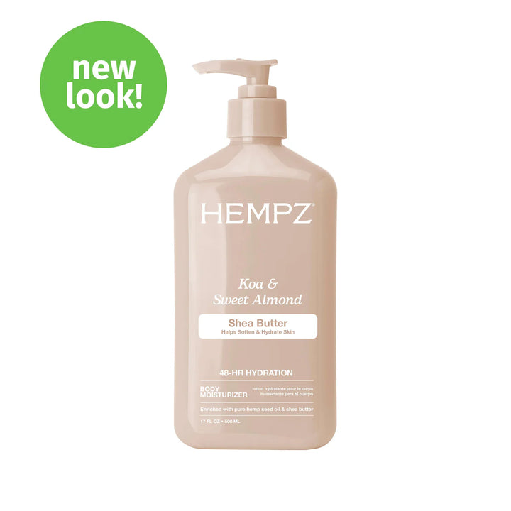 Hempz Beauty Actives Koa & Sweet Almond Smoothing Body Moisturizer with Shea Butter