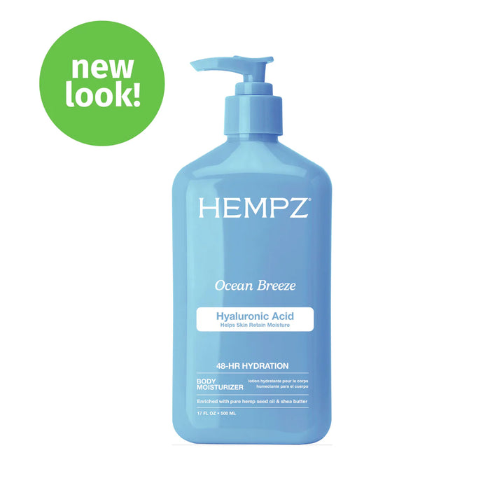 Hempz Beauty Actives Ocean Breeze Body Moisturizer with Hyaluronic Acid