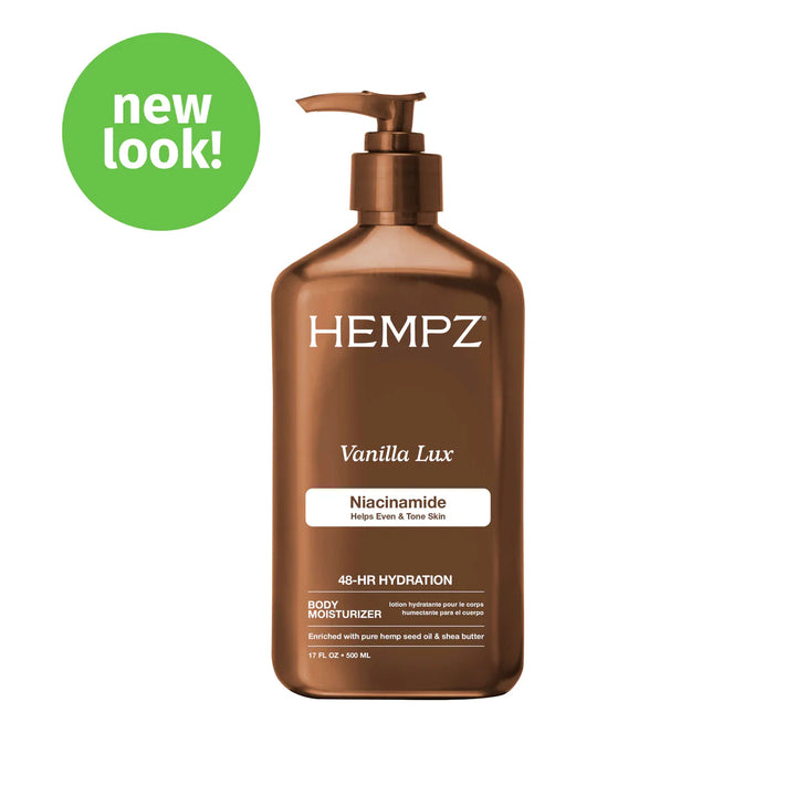 Hempz Beauty Actives Vanilla Lux Body Moisturizer with Niacinamide