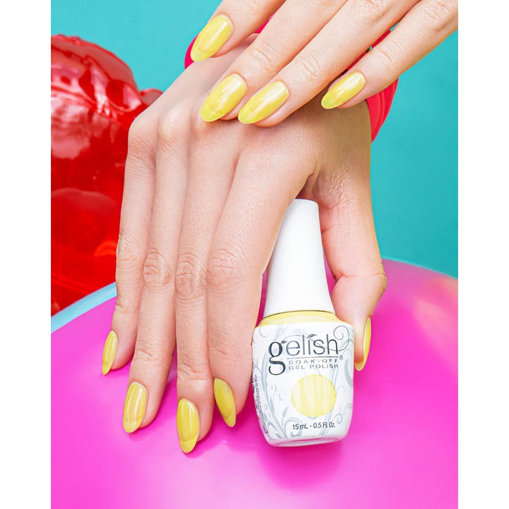 Gelish PTO-Free Soak-Off Gel Lemon Drop Lush (Keep It Juicy)