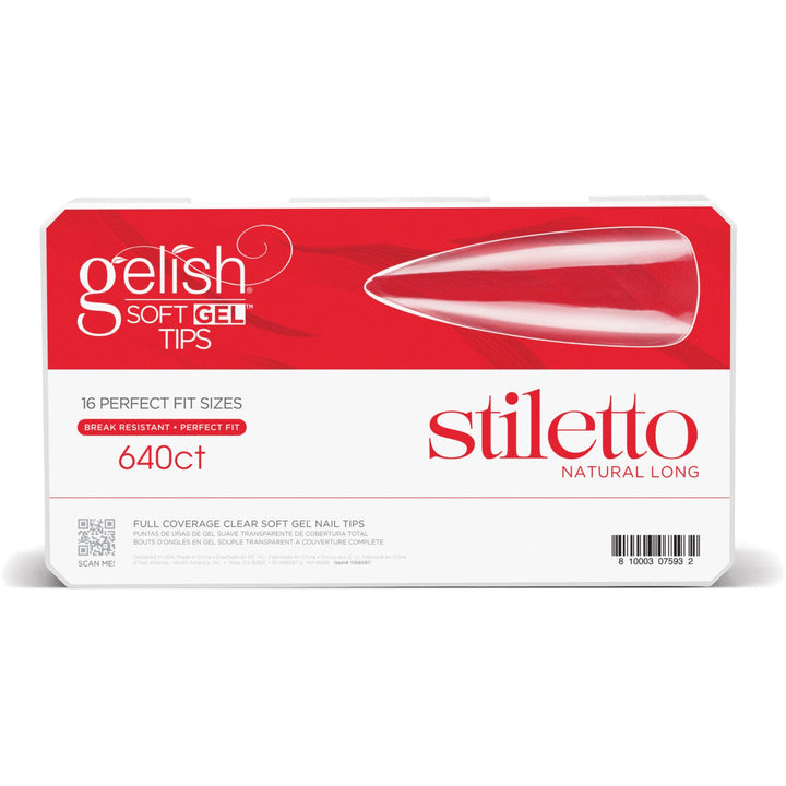 Gelish Soft Gel™ Tips Long Stiletto (640CT)