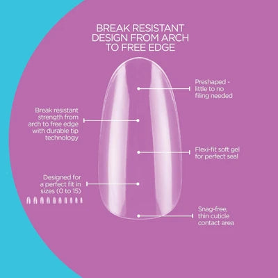 Gelish Soft Gel™ Tips Long Coffin (640CT)