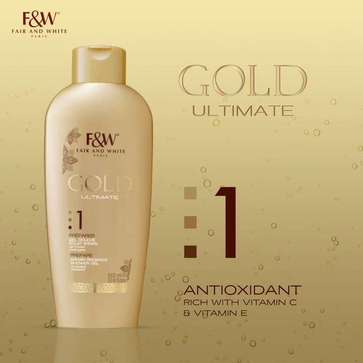 Fair and White 1: Gold Argan Shower Gel 1000ml