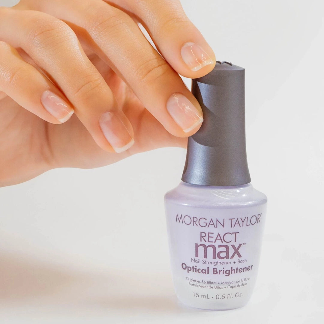 Morgan Taylor REACTmax Optical Brightener Nail Strengthener and Extended Wear Base Coat