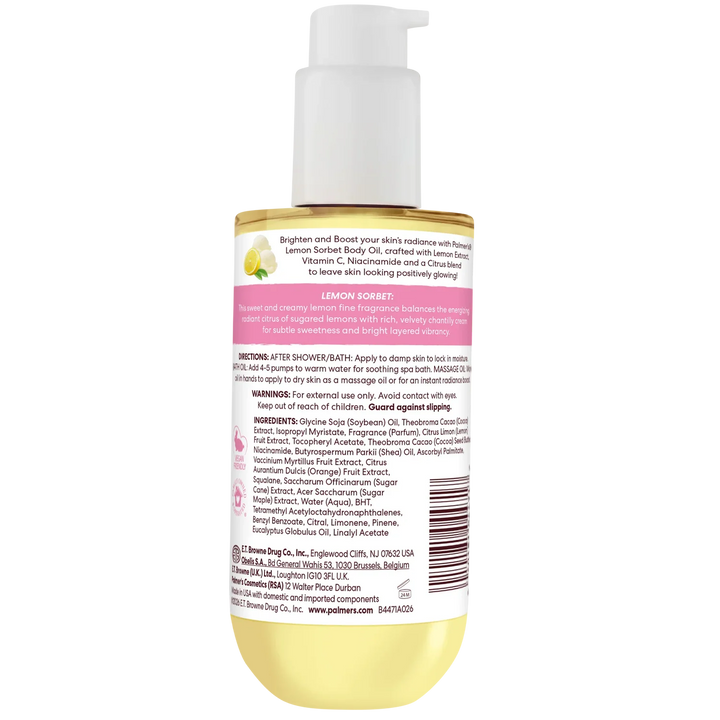 Palmers Lemon Sorbet Brightening Body Oil