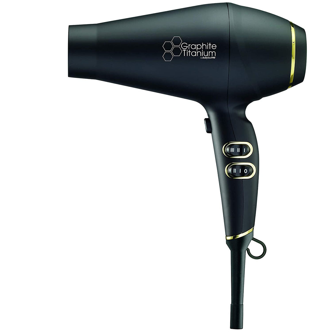 BaBylissPRO Graphite Titanium Ionic Hair Dryer and Flat Iron Set