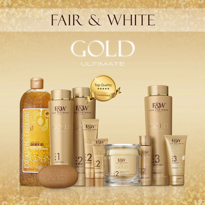 Fair and White 1: Gold Exfoliating Shower Gel Precious Scrub - 940 ml