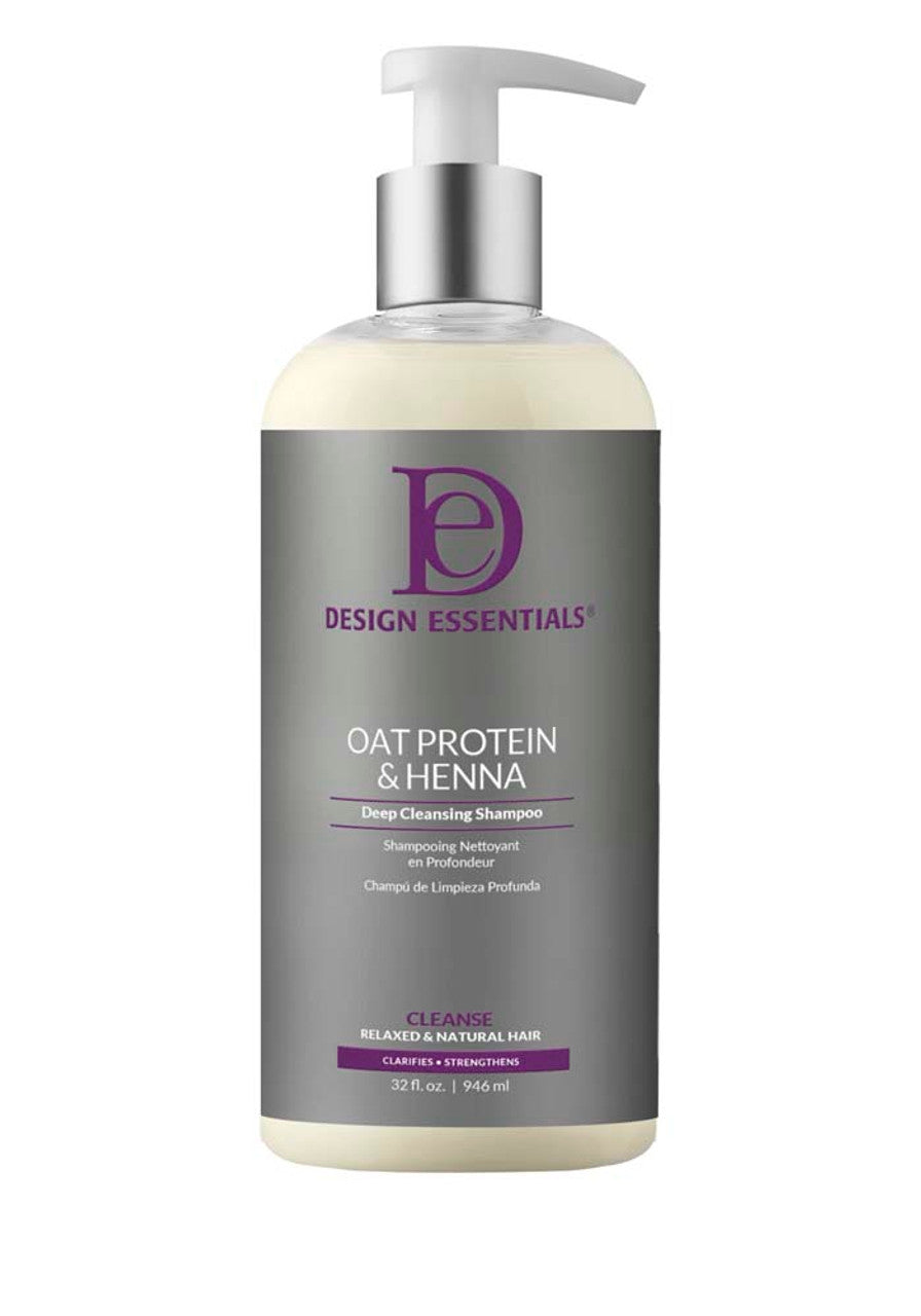 Design Essentials Purple Oat Protein and Henna Deep Cleansing Shampoo