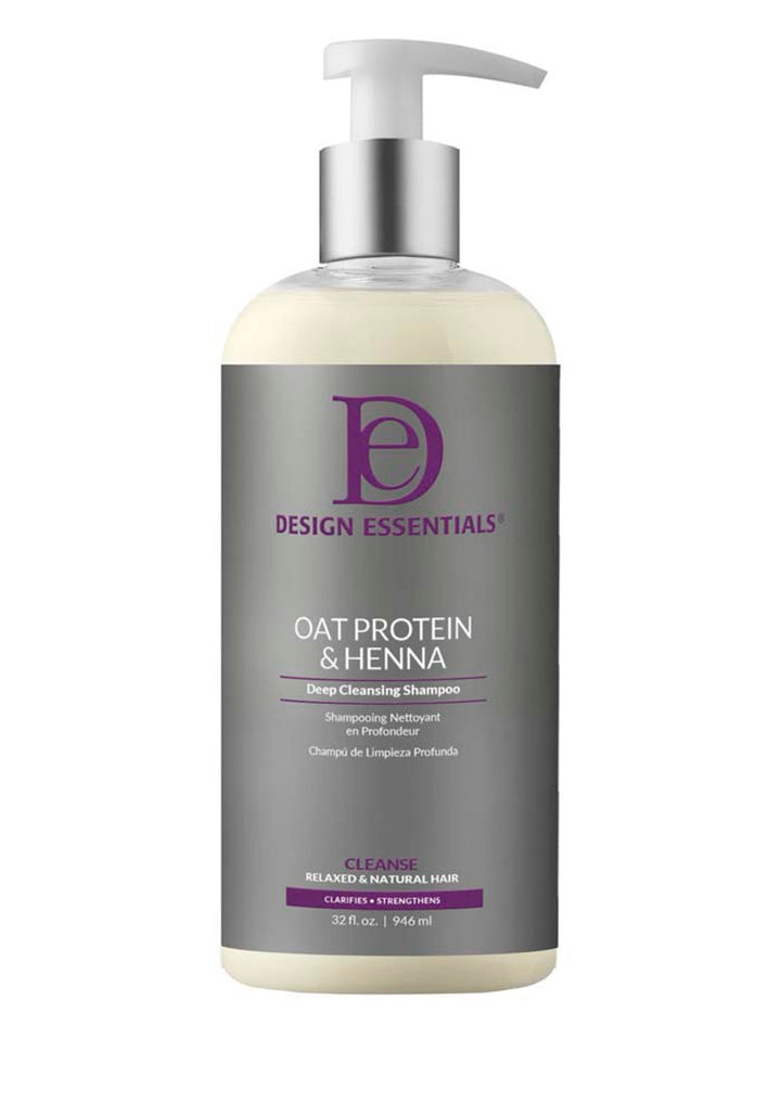 Design Essentials Purple Oat Protein and Henna Deep Cleansing Shampoo