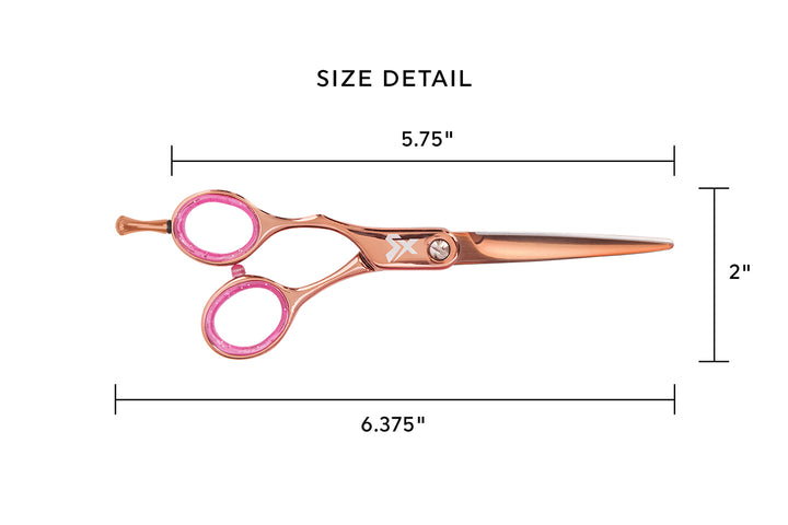 Cricket Shear Xpressions Hey Rosie LEFTY (Rose Gold) 5.75"