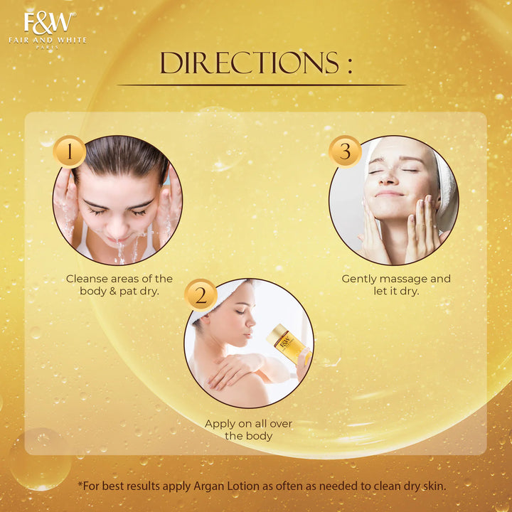 Fair and White 2: Gold Argan Oil 200ml
