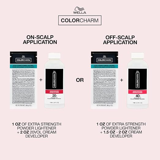 Wella ColorCharm Extra Strength Powder Lightener | Up to 9 Levels of Lift - Sachet