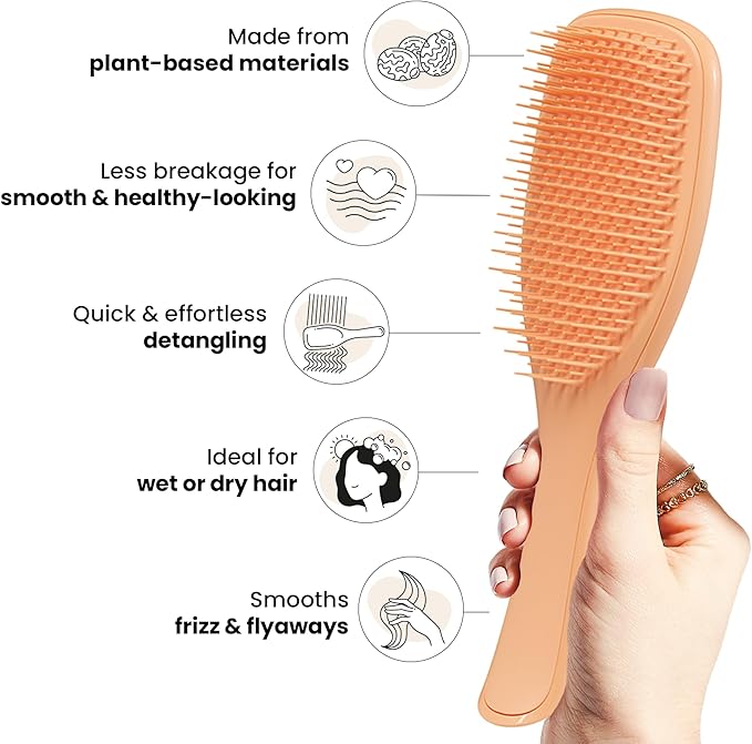 Tangle Teezer The Ultimate Detangler Plant Brush, Sunshine Orange