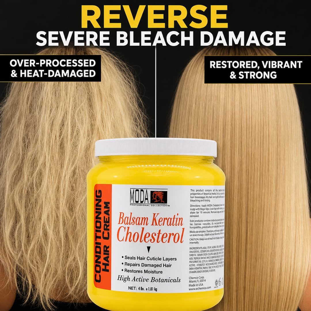 MODA Professional Balsam Keratin Cholesterol Deep Conditioning Hair Cream