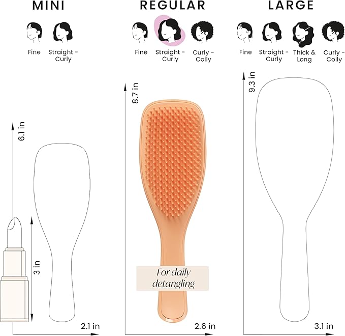 Tangle Teezer The Ultimate Detangler Plant Brush, Sunshine Orange