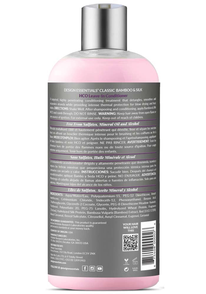 Design Essentials Purple Bamboo and Silk HCO Leave-In Conditioner