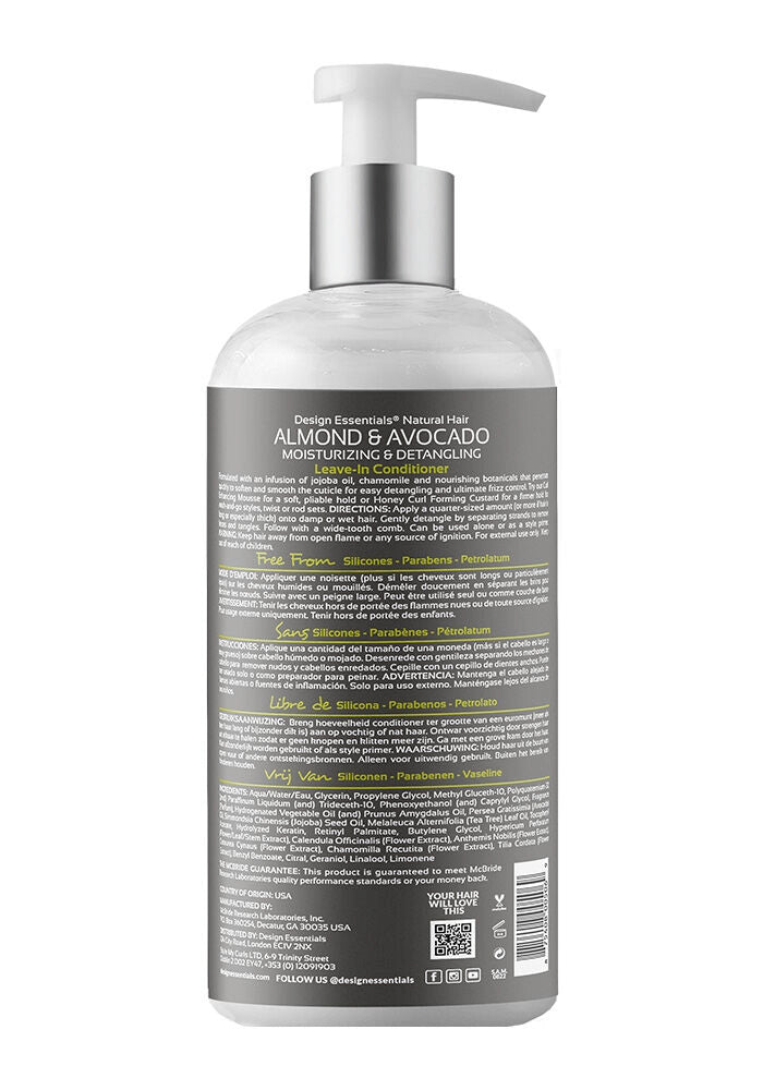 Design Essentials Natural Almond and Avocado Leave-In Conditioner