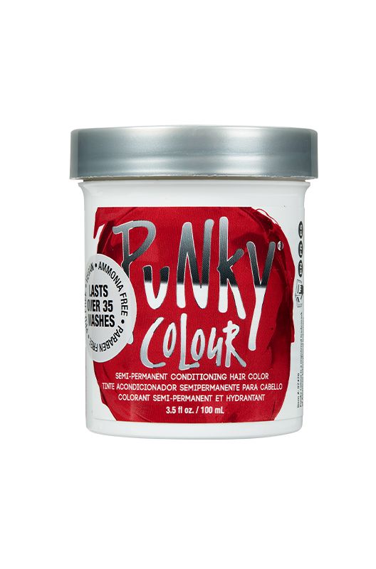 Punky Colour Semi-Permanent Conditioning Hair Color - Vermillion Red, 3.5 FL OZ