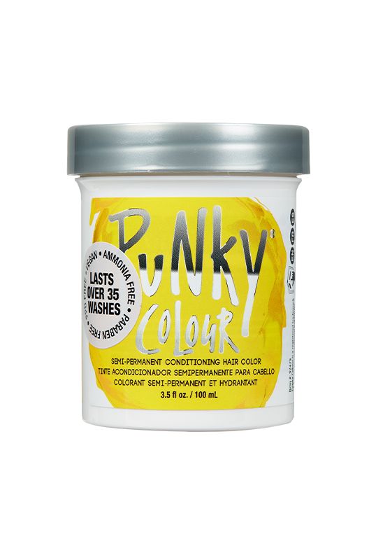 Punky Colour Semi-Permanent Conditioning Hair Color - Bright Yellow, 3.5 FL OZ