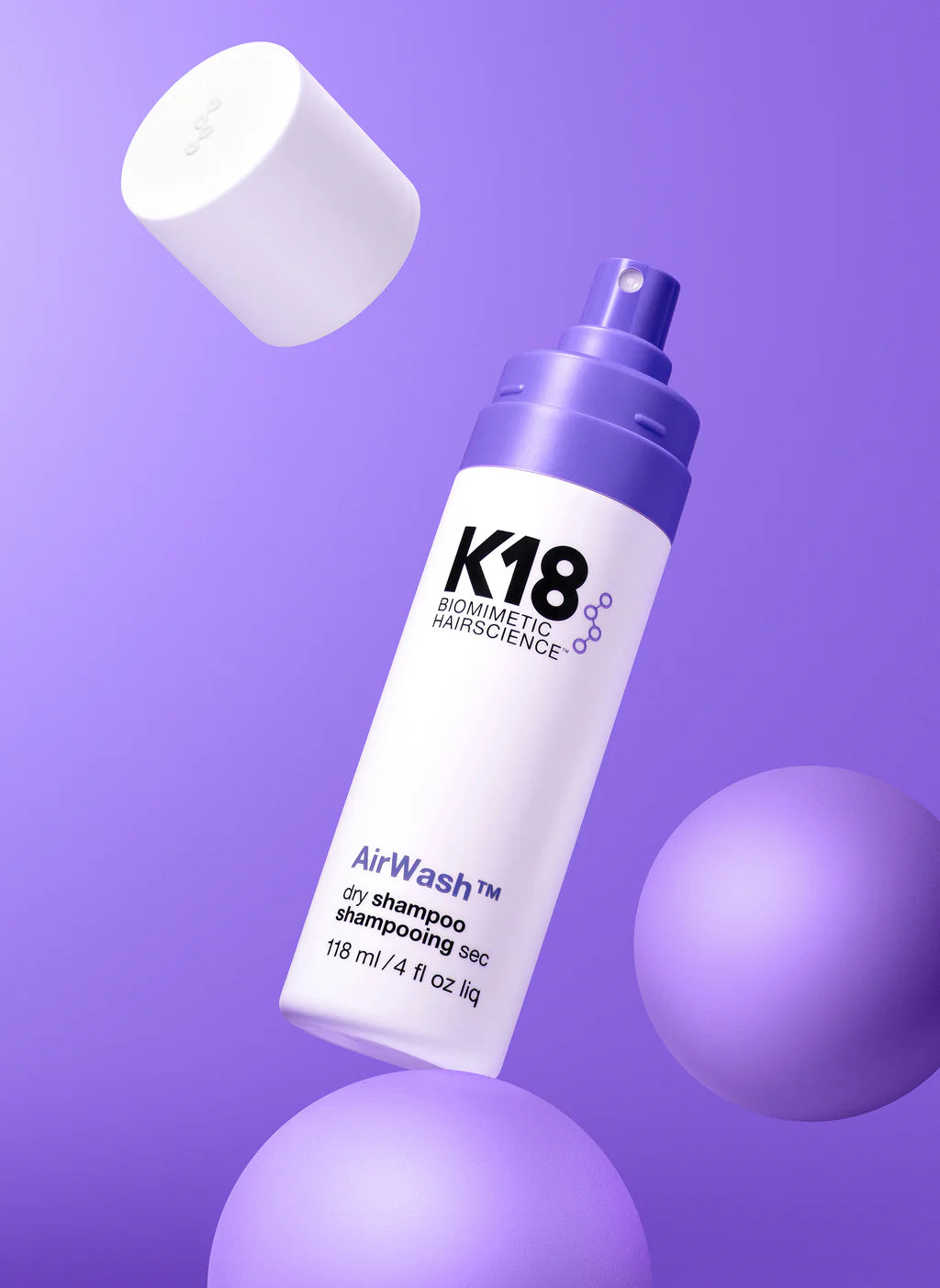 K18 Biomimetic Hairscience AirWash™ dry shampoo
