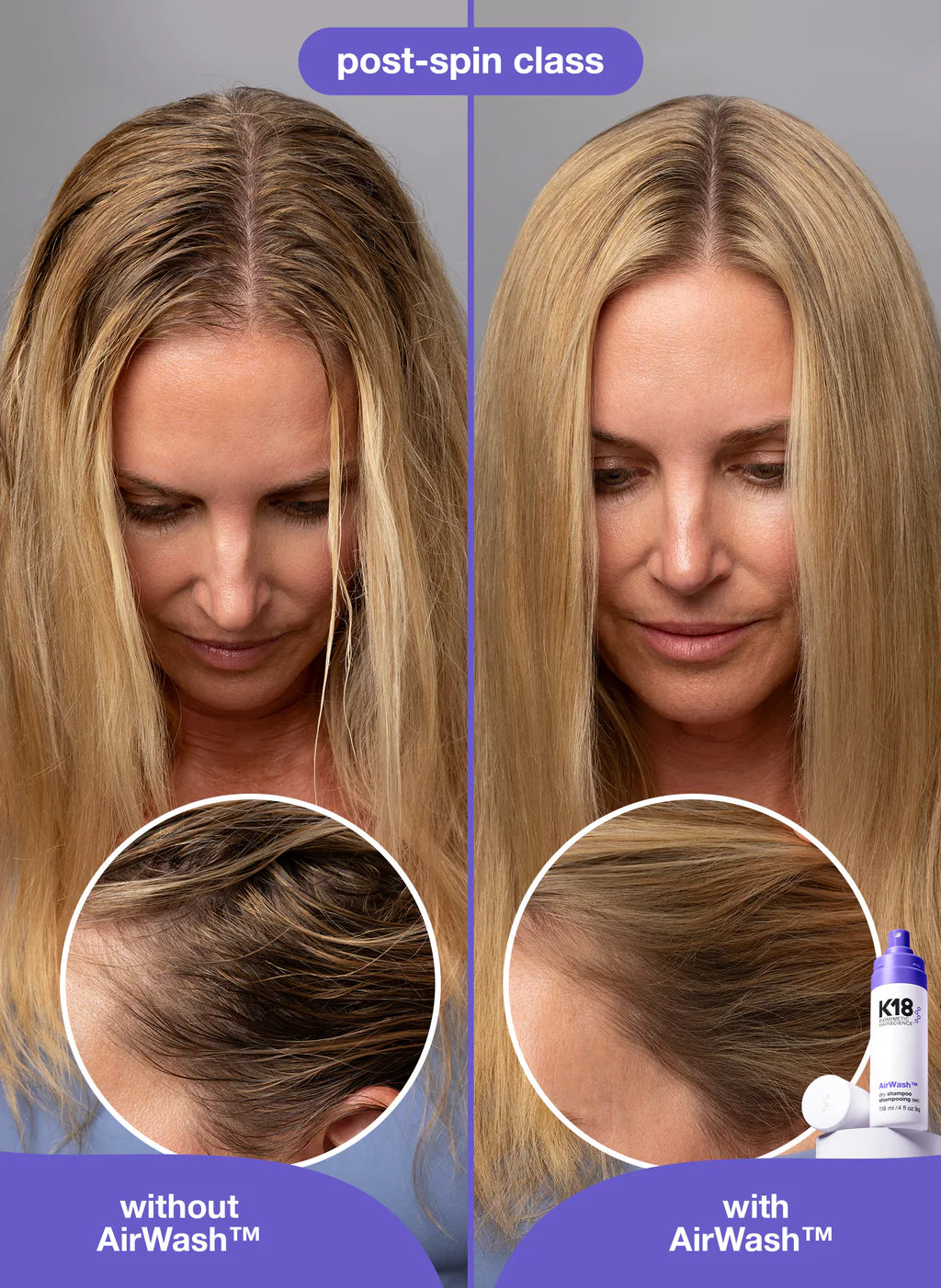 K18 Biomimetic Hairscience AirWash™ dry shampoo