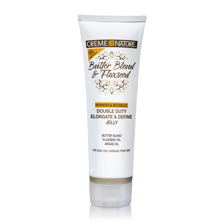 CREME OF NATURE Butter Blend & Flaxseed Double Duty Elongate & Define Jelly (8.4oz)
