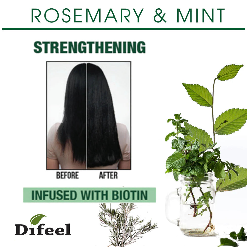 Difeel Rosemary and Mint Premium Hair Oil with Biotin 2.5 oz.