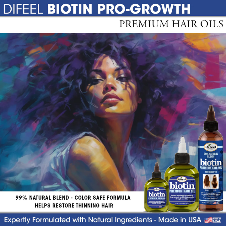 Difeel Biotin Premium Hair Oil 2.5 oz.